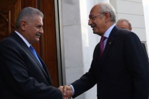 Kılı&ccedil;daroğlu ilk kez AK Parti Genel Merkezi'nde