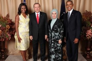 Erdoğan, Obama'nın resepsiyonunda