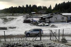 Bolu'ya mevsimin ilk karı yağdı