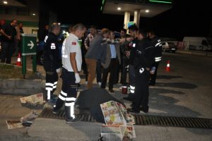 D&uuml;ğ&uuml;ne giderken canından oldu