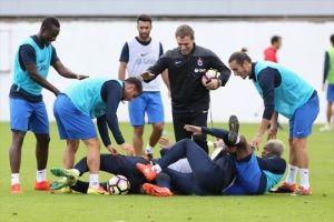 Trabzonspor'da neşeli antrenman