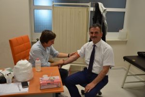 Bursa Gemlik belediye personeli sağlık taramasından ge&ccedil;ti