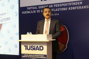 Bakan Faruk &Ccedil;elik T&Uuml;SİAD toplantısında konuştu