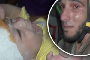 Suriye'de 1 aylık bebek enkazdan sağ &ccedil;ıkarıldı