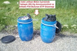 Yola tuzaklanan EYP imha edildi