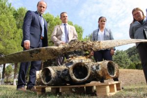 &Ccedil;anakkale Boğazında bulunan pervane incelemeye alındı