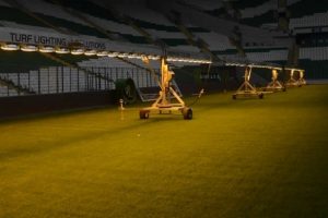 Bursa'da 'Timsah Arena'da solar sistem devreye girdi