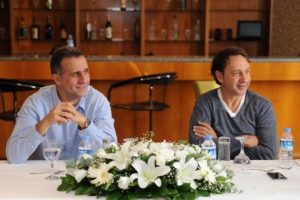 Tofaş'ta Orhun Ene ve Tolga &Ouml;ng&ouml;ren basınla buluştu