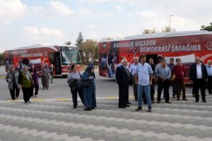 Bursa'da "Demokrasi turu"nda duygu dolu anlar yaşandı