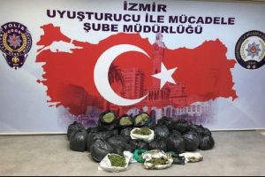 İzmir'de 2 milyon lira değerinde 70 kilo bonzai ele ge&ccedil;ti