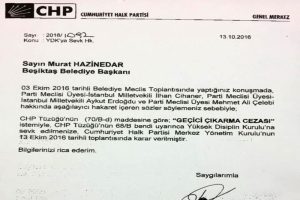Murat Hazinedar'ın disiplin kuruluna sevkine ilgin&ccedil; gerek&ccedil;e