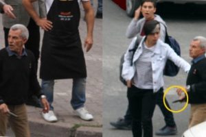 Eli bı&ccedil;aklı servis s&uuml;r&uuml;c&uuml;s&uuml;n&uuml; &ouml;ğrenciler yatıştırdı