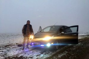 Zigana dağının y&uuml;ksekleri beyaza b&uuml;r&uuml;nd&uuml;
