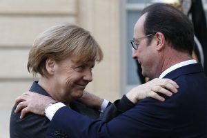 Hollande ve Merkel, telekonferansla Ukrayna krizini g&ouml;r&uuml;şt&uuml;