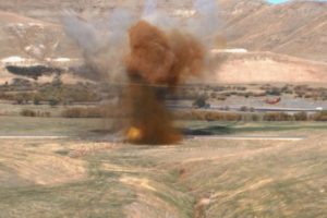 Erzurum'da yola tuzaklanmış bomba imha edildi