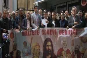 Maltepe Cemevi'nden kışkırtıcı yazılar yazıldığı a&ccedil;ıklaması