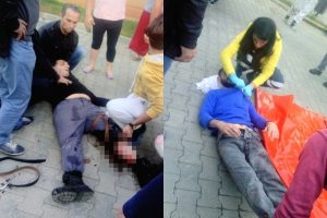 Broş&uuml;r kavgasında kan aktı: Baba-oğul yaralandı