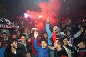 Trabzonspor'a coşkulu karşılama