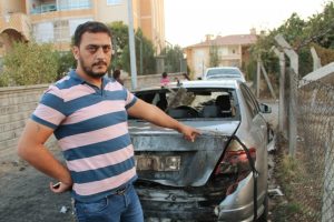 L&uuml;ks aracı &ouml;nce kurşunladılar sonra kundakladılar