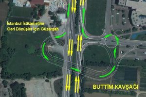 Bursa'da Panayır Kavşağı'nda trafik d&uuml;zenlemesi