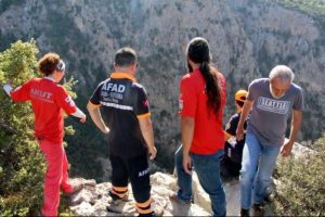 Kanyonda mahsur kaldığı sanılan dağcılar kurtarma ekiplerini seferber etti