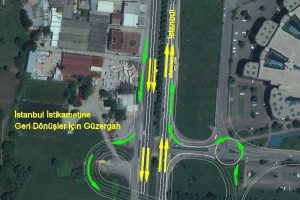 Bursa'daki Panayır Kavşağı'nda trafik d&uuml;zenlemesi yapıldı