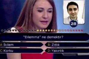 'Milyoner' yarışmasında bu da oldu!
