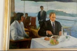 Atat&uuml;rk'&uuml;n rakılı tablosu Meclis lokantasından kaldırıldı