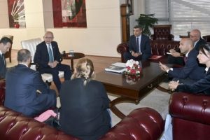 Kılı&ccedil;daroğlu, PES Başkanı Stanişev'le g&ouml;r&uuml;şt&uuml;