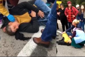 Eşi hareket halindeki otomobilden atlayan kocanın s&ouml;zleri şoke etti!