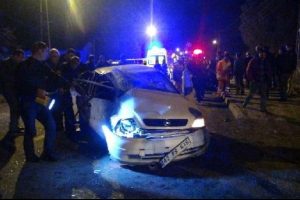 Kars'ta zincirleme kaza: 1 &ouml;l&uuml;, 14 yaralı