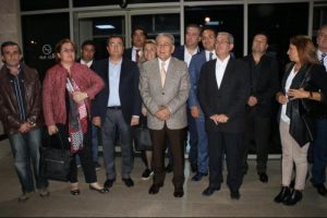 Aziz Kocaoğlu, Tezcan'ı ziyaret etti