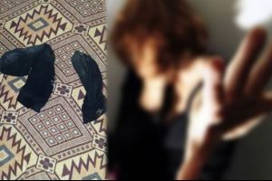 Tecav&uuml;z etmeye kalktı, geride &ccedil;oraplarını bırakıp ka&ccedil;tı