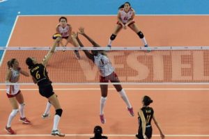 VakıfBank, Galatasaray'a set vermedi