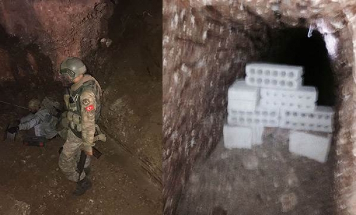 Nusaybin'den Suriye'ye uzanan t&uuml;nel bulundu