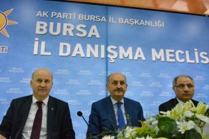 M&uuml;ezzinoğlu Bursa Ak Parti İl Danışma Meclisi toplantısına katıldı