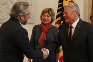 Almanya Cumhurbaşkanı Gauck, Can D&uuml;ndar ile g&ouml;r&uuml;şt&uuml;