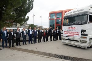 BTSO'dan Suriye'deki T&uuml;rkmenlere kışlık giysi yardımı