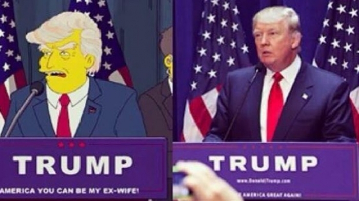 'The Simpsons' Trump'un başkan olacağını 16 yıl &ouml;nceden bildi!