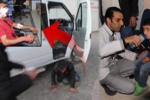 Dehşeti yaşayan k&uuml;&ccedil;&uuml;k oğlunu b&ouml;yle teselli etti: 'Bunlar bir oyun'