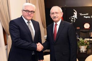 Kılı&ccedil;daroğlu, Almanya Dışişleri Bakanı Steinmeier ile g&ouml;r&uuml;şt&uuml;