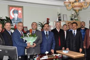 Bursa İTSO y&ouml;netiminden İneg&ouml;l M&uuml;ft&uuml;s&uuml; G&uuml;zel'e ziyaret