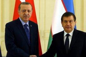 Erdoğan &Ouml;zbekistan Cumhurbaşkanı Vekili ile bir araya geldi