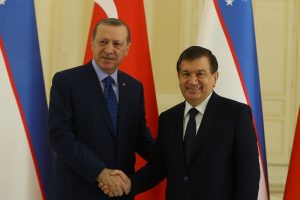 Cumhurbaşkanı Erdoğan &Ouml;zbekistan Başbakanı ile g&ouml;r&uuml;şt&uuml;