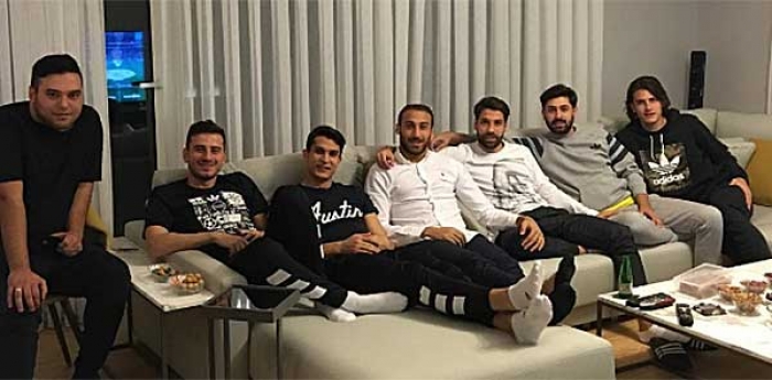 Beşiktaşlı futbolcuların derbi keyfi!