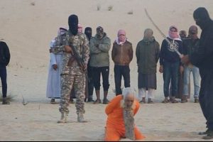 DEAŞ, 100 yaşındaki din adamının başını kılı&ccedil;la kesti