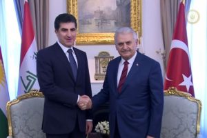 Başbakan Yıldırım Ne&ccedil;irvan Barzani ile bir araya geldi