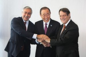 KKTC Cumhurbaşkanı Akıncı, Ban Ki Moon ile g&ouml;r&uuml;şt&uuml;