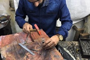 Cumhurbaşkanlığına altın tombak minyat&uuml;r&uuml;