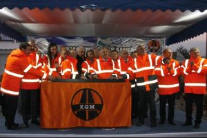 Bakanlar k&ouml;pr&uuml;l&uuml; kavşağın temelini attılar